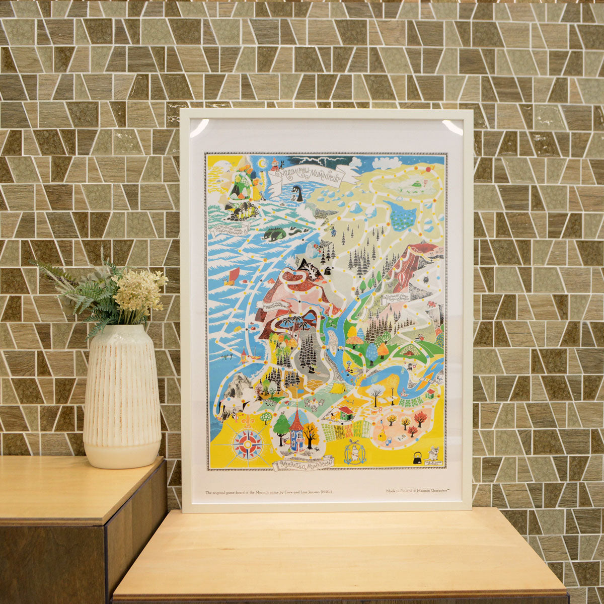 Moomin ムーミン ポスター ( The original game board of Moomin game / 50 x 70 cm )