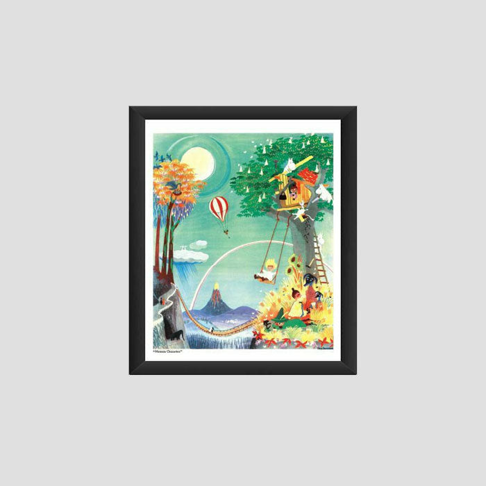 【当店専売】Moomin ムーミン ムーミン ポスター ( The Rainbow House / 50 x 40 cm )