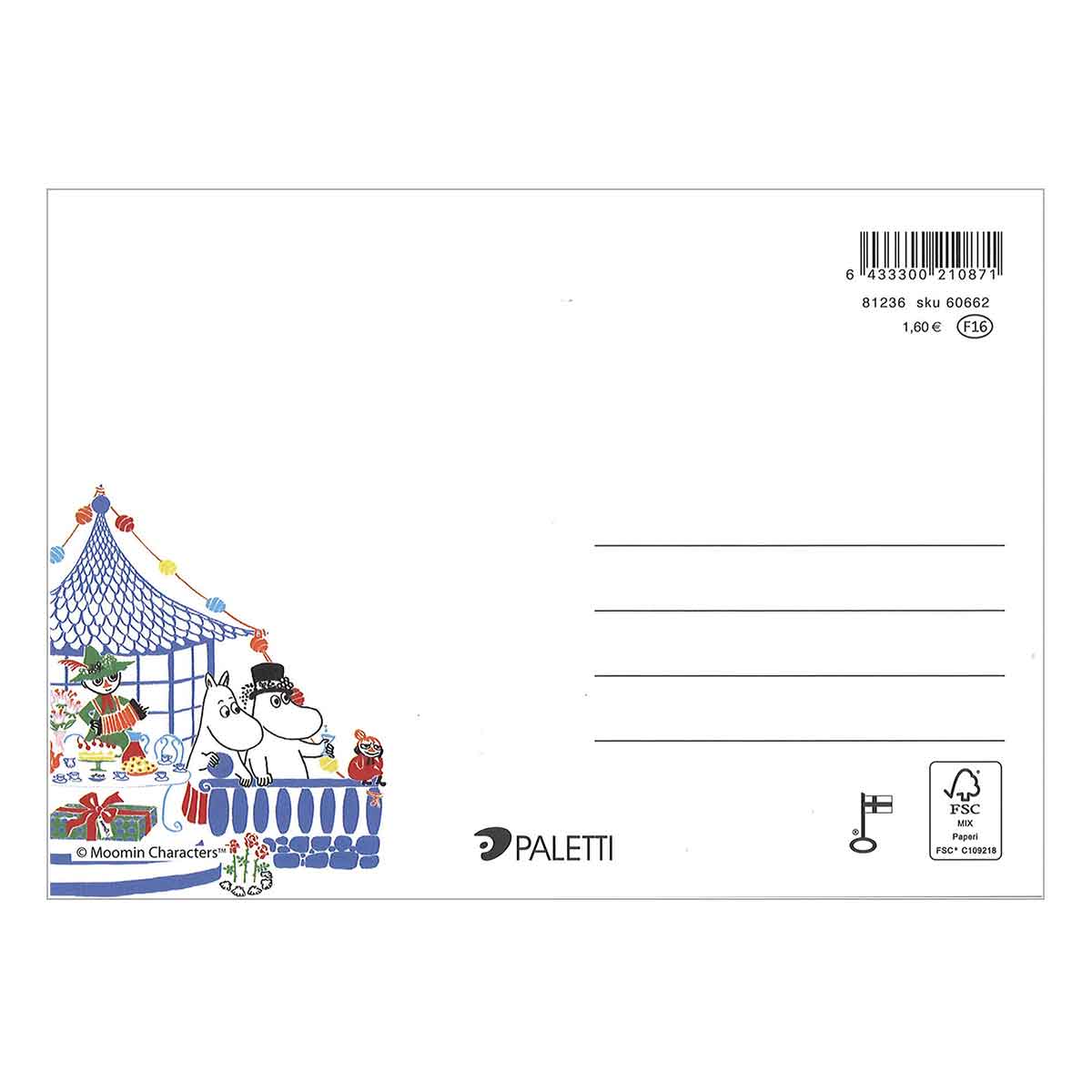 Moomin ムーミン Karto カルト ポストカード ( サプライズパーティー )