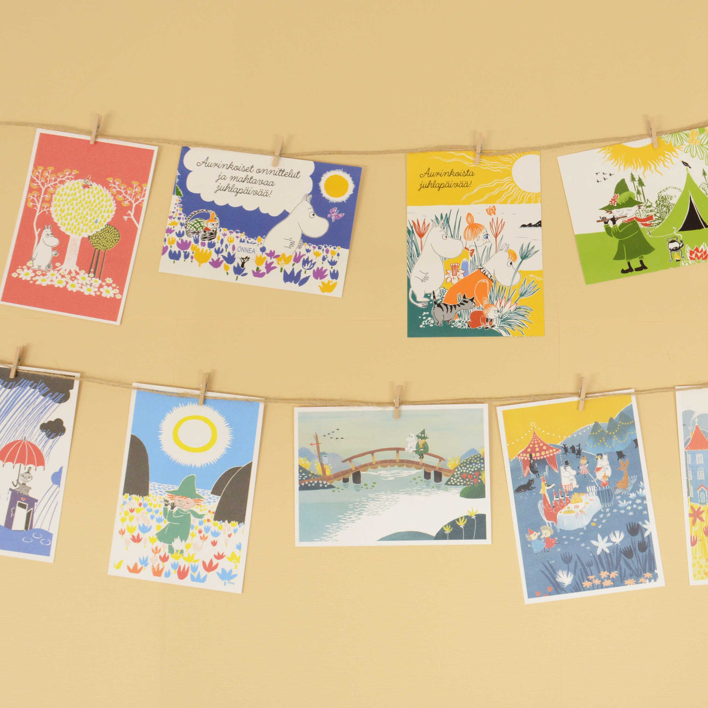 Moomin ムーミン Karto カルト ポストカード ( リトルミイと傘 )