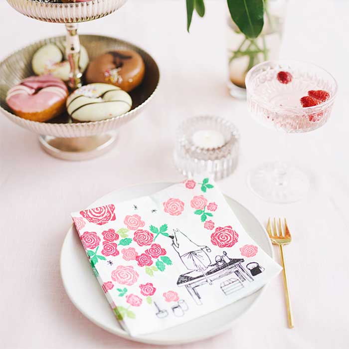 Moomin ムーミン Havi ハヴィ デザインペーパー ( ローズ / 20枚入り )