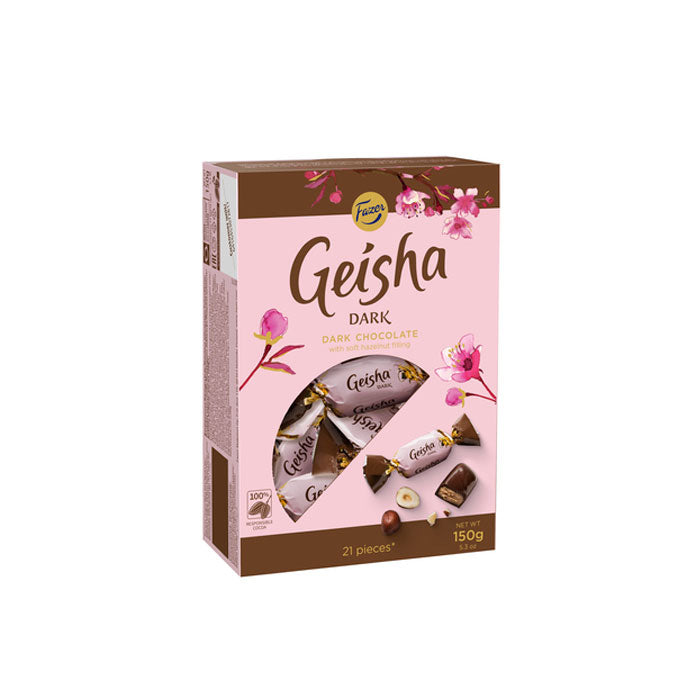Fazer ファッツェル Geisha ゲイシャ ダークチョコレート ( 箱入り / 150g / 21個入り )