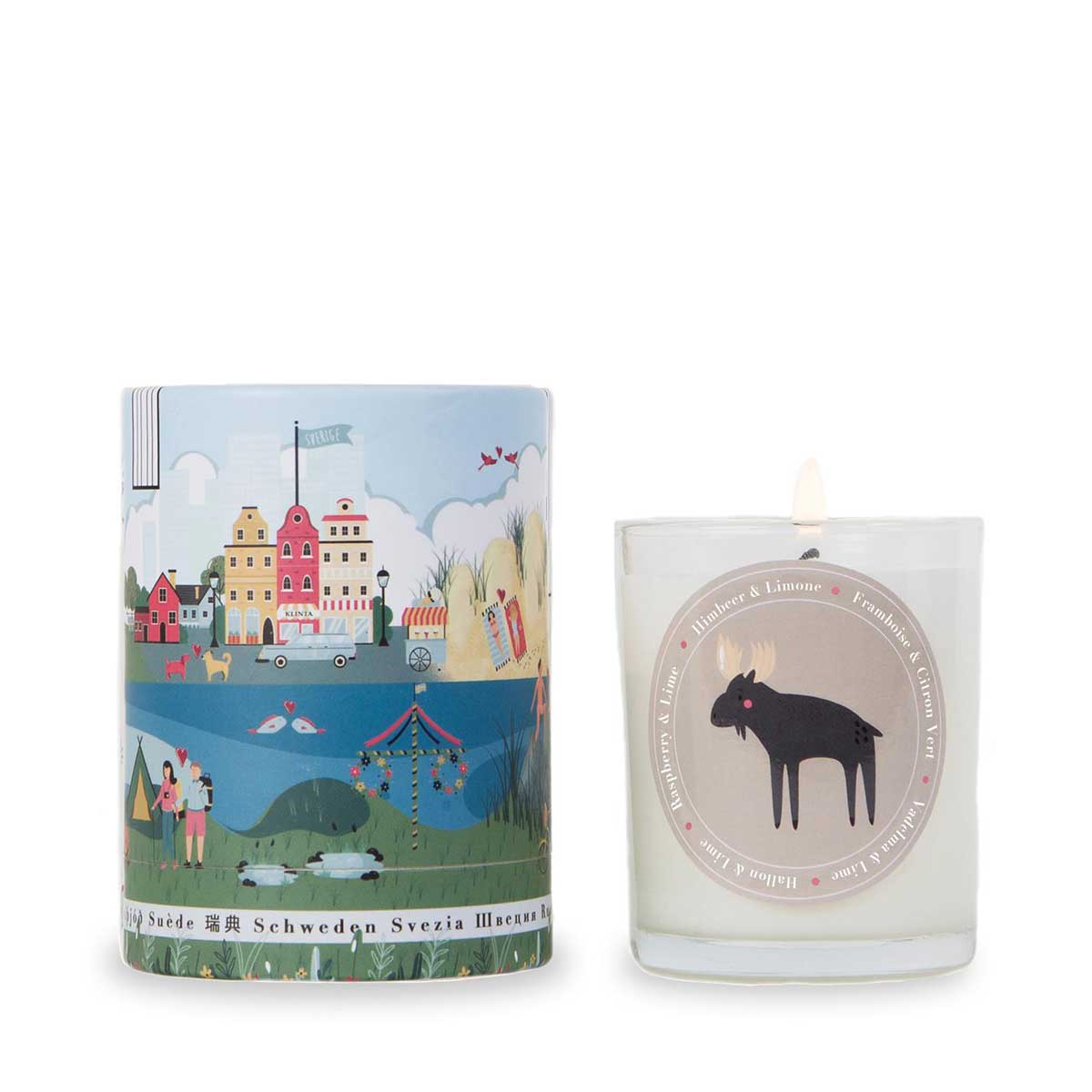 【30%OFF】Klinta クリンタ マッサージキャンドル Swedish ( 40h / landscape / ラズベリー & ライム )【セール】