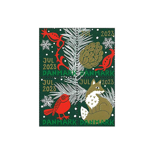 Danish Christmas Seals デンマーク クリスマス シール ( 2023年 / 4枚カット )