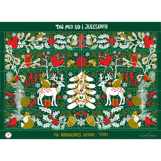 Danish Christmas Seals デンマーク クリスマス シール ( 2023年 / 1シート50枚 )