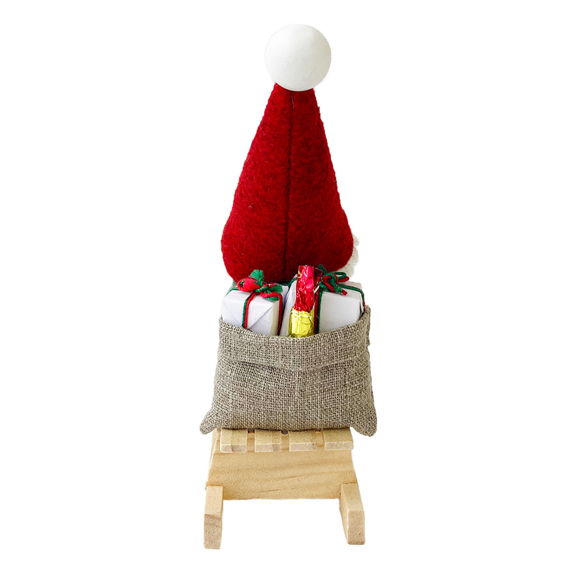 NORDIKA nisse ノルディカ ニッセ クリスマス 木製人形 ( そりに乗ったサンタ / Joy to the world )