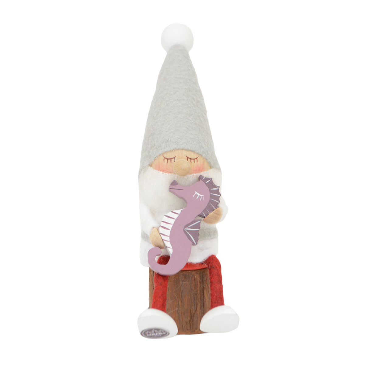 【2023新作】NORDIKA nisse ノルディカ ニッセ クリスマス 木製人形 ( タツノオトシゴを抱えたサンタ / サイレントナイト )