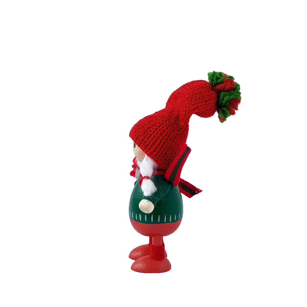 NORDIKA nisse ノルディカ ニッセ クリスマス 木製人形 ( 緑のセーターの胴長の女の子 / ツインズ )