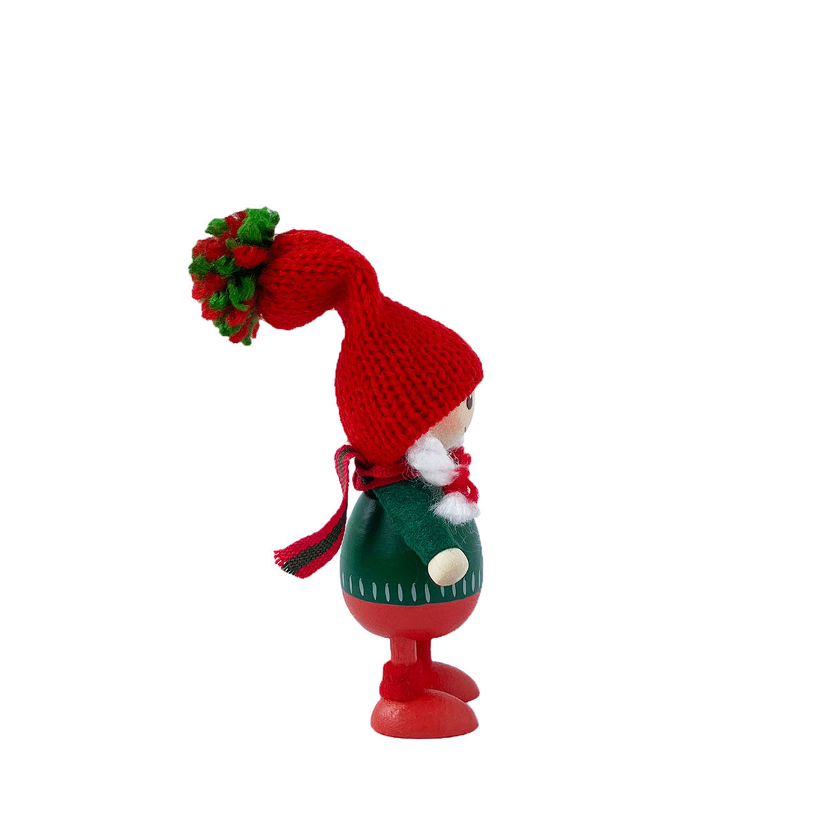 NORDIKA nisse ノルディカ ニッセ クリスマス 木製人形 ( 緑のセーターの胴長の女の子 / ツインズ )