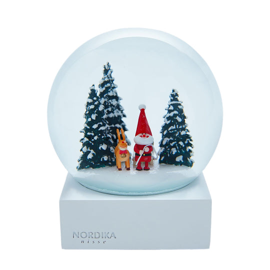 NORDIKA nisse ノルディカ ニッセ クリスマス スノードーム( そりをひいたサンタ / レッド )
