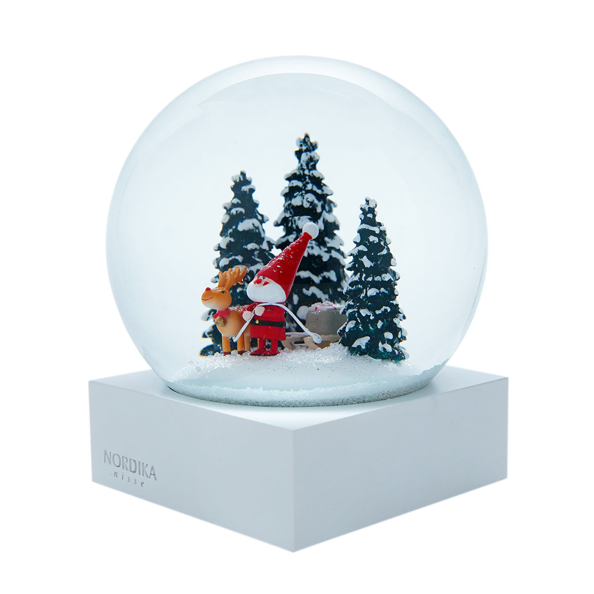 NORDIKA nisse ノルディカ ニッセ クリスマス スノードーム( そりをひいたサンタ / レッド )