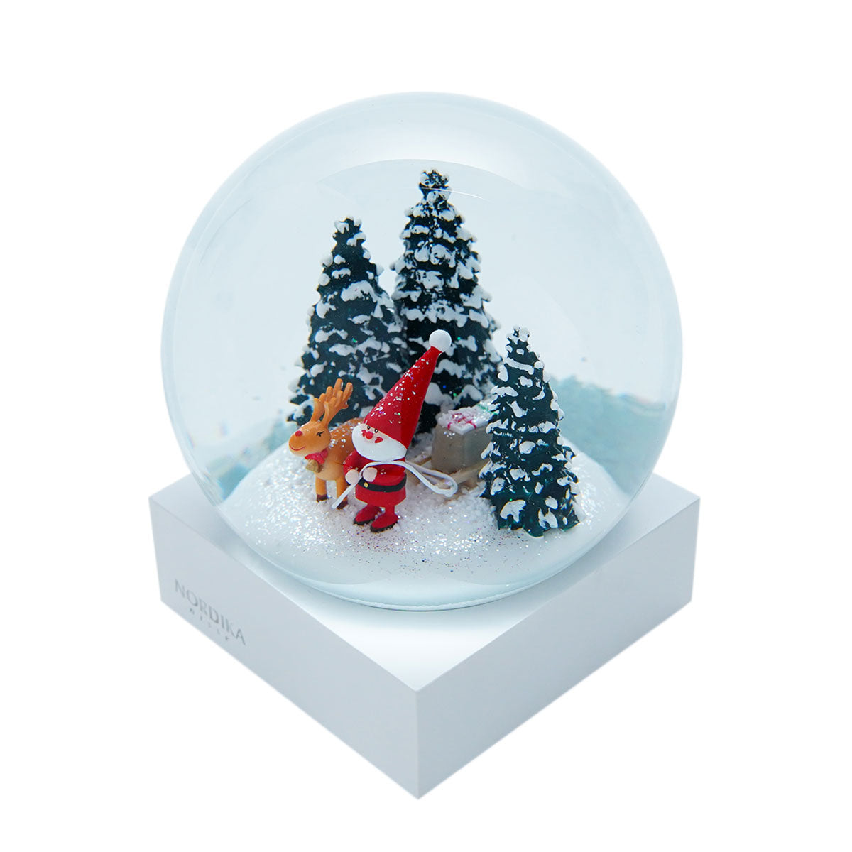 NORDIKA nisse ノルディカ ニッセ クリスマス スノードーム( そりをひいたサンタ / レッド )