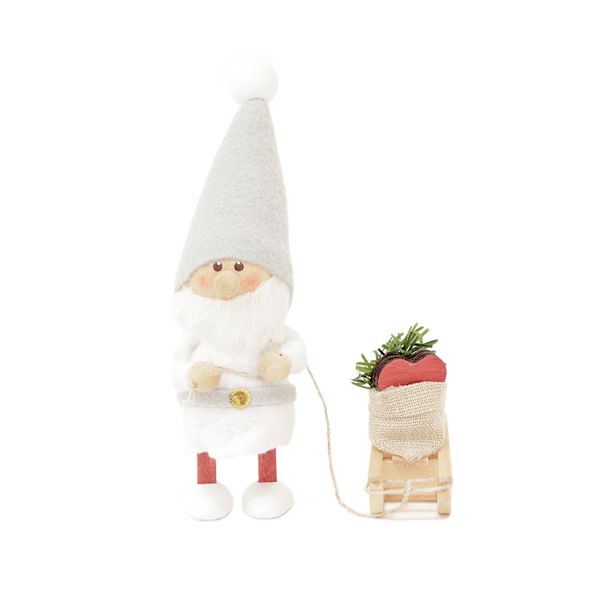 NORDIKA nisse ノルディカ ニッセ クリスマス 木製人形 ( ハートを届けるサンタ / サイレントナイト )