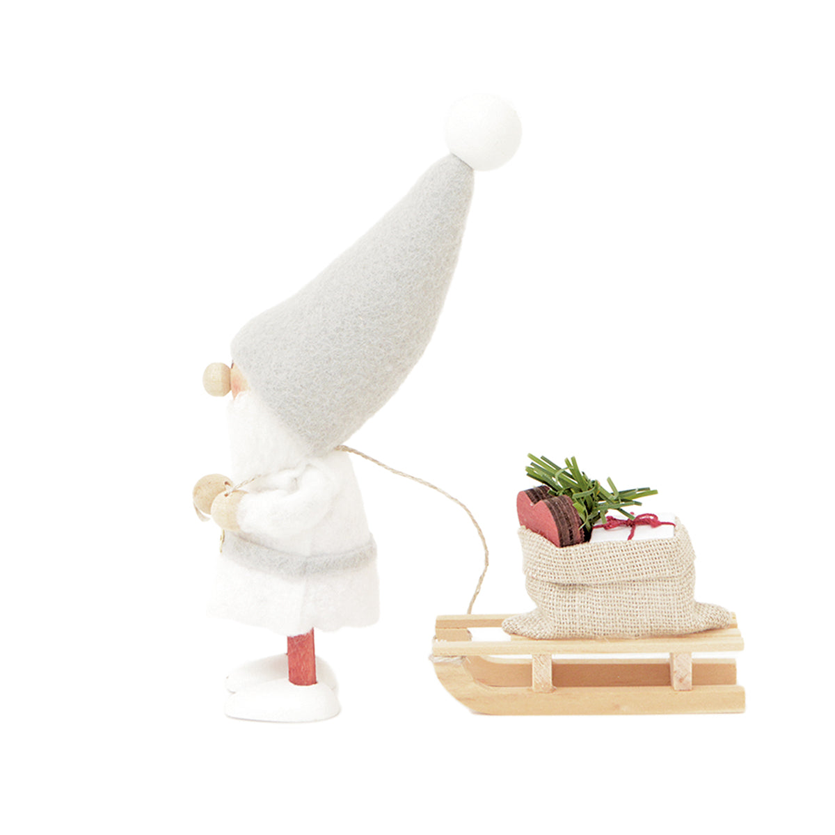 NORDIKA nisse ノルディカ ニッセ クリスマス 木製人形 ( ハートを届けるサンタ / サイレントナイト )