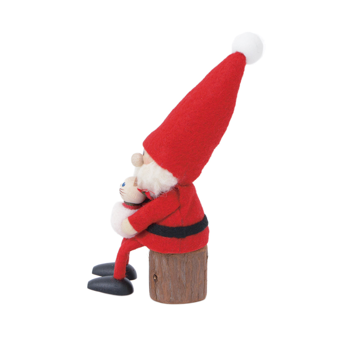 NORDIKA nisse ノルディカ ニッセ クリスマス 木製人形 ( ネコを抱えたサンタ )