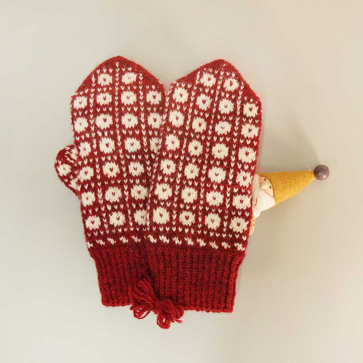 NORDIKA nisse ノルディカ ニッセ クリスマス 木製人形 ( ストローオーナメントを持ったサンタ / Jule Hygge )