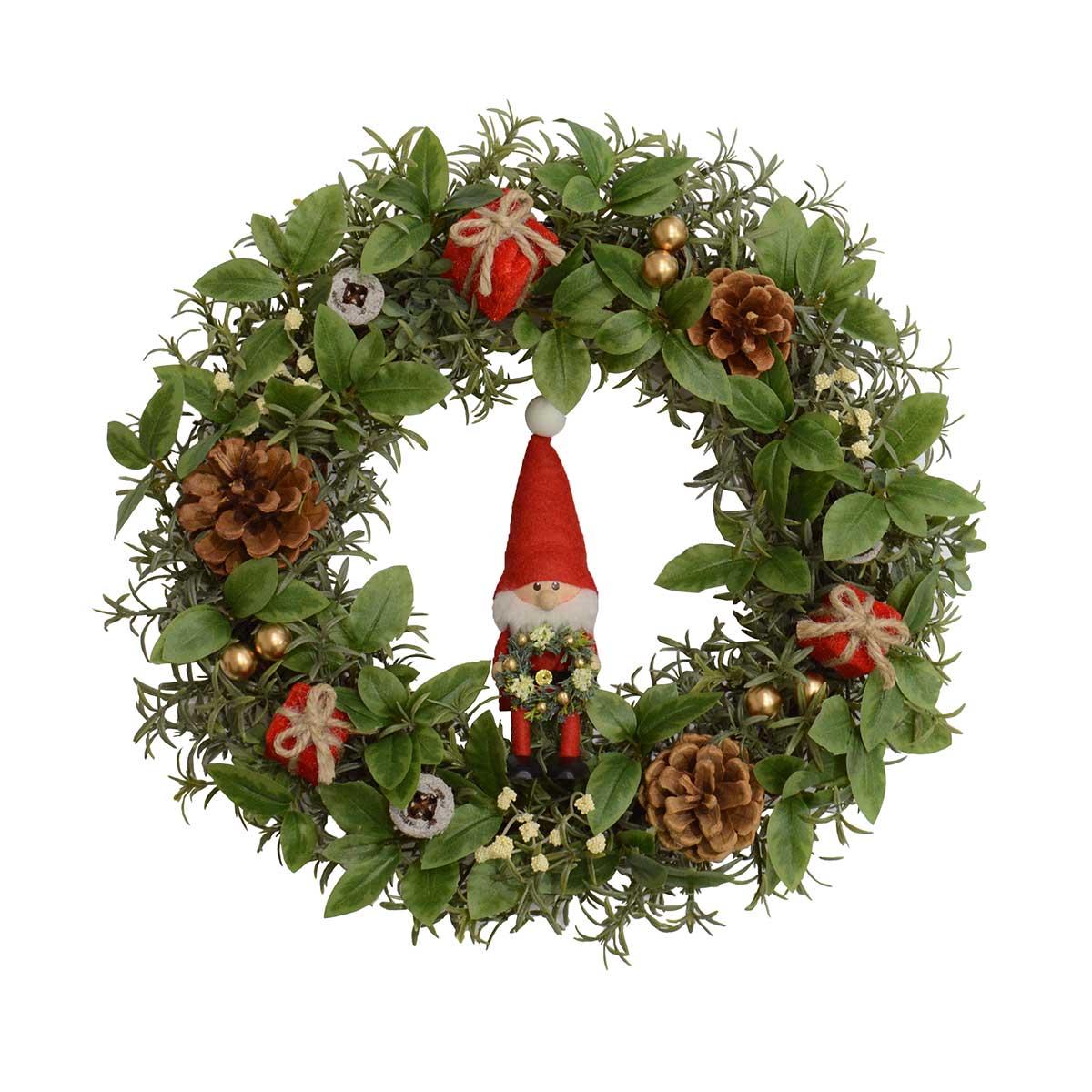 【数量限定】NORDIKA nisse ノルディカ ニッセ クリスマスリース2024 ( ミニリースを持ったサンタ / 33cm )