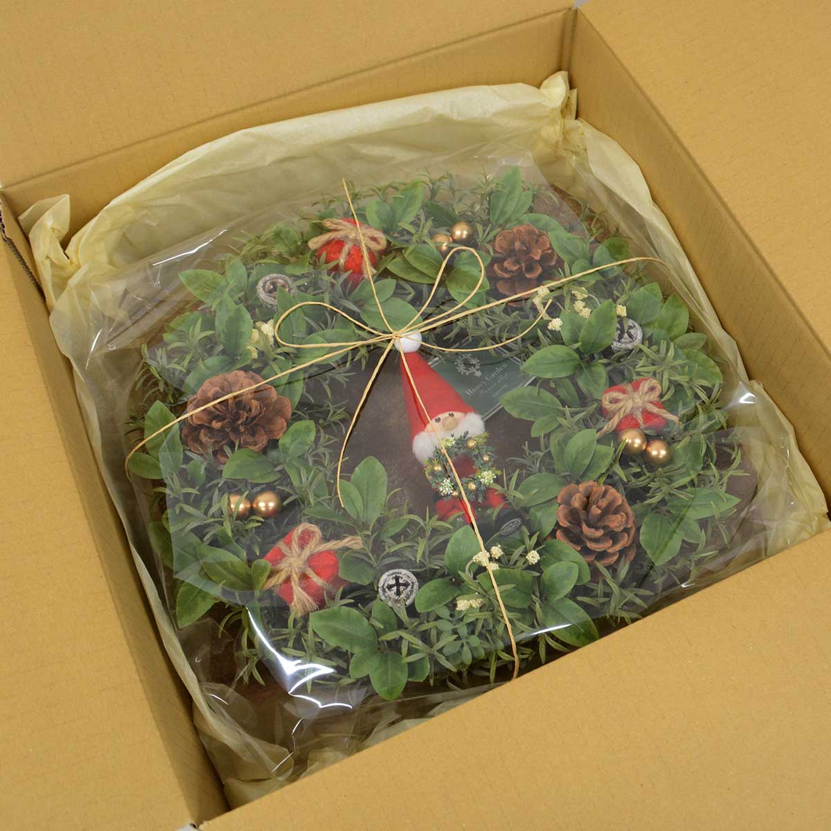 【数量限定】NORDIKA nisse ノルディカ ニッセ クリスマスリース2024 ( ミニリースを持ったサンタ / 33cm )