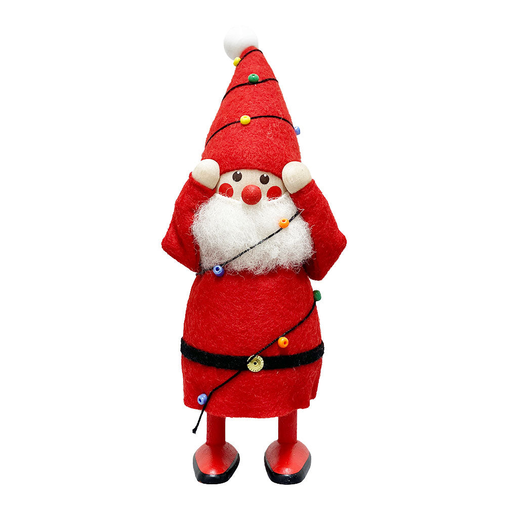 NORDIKA nisse ノルディカ ニッセ クリスマス 木製人形(電飾にからまるサンタ / ビックノルディカ )