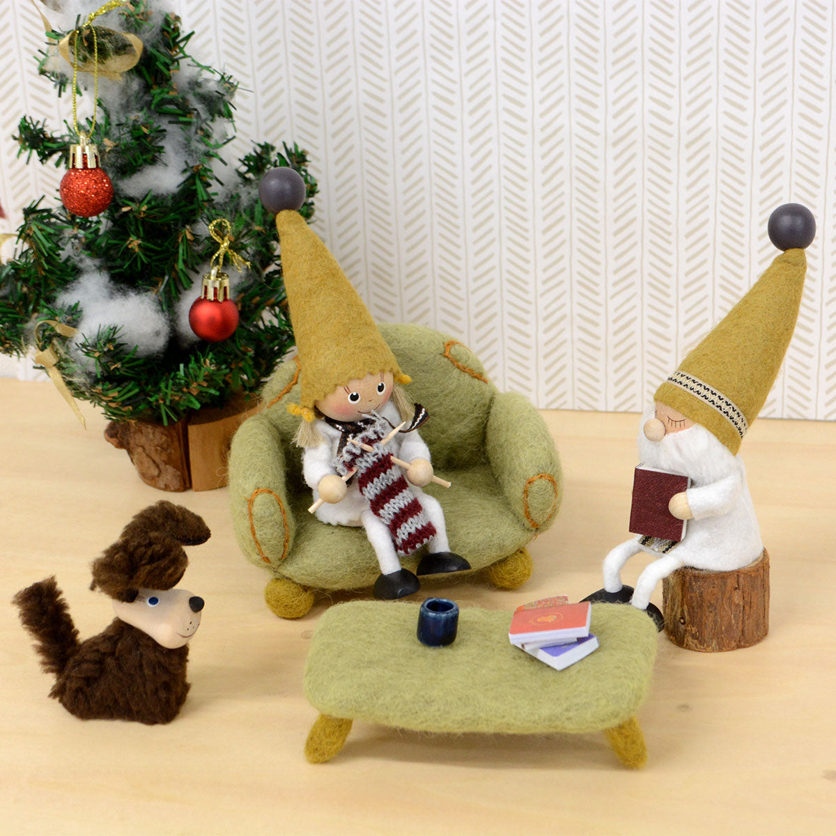 【北欧雑貨2024オリジナル】NORDIKA nisse ノルディカ ニッセ クリスマス 木製人形 ( クリスマスを待ちのぞむニッセ )