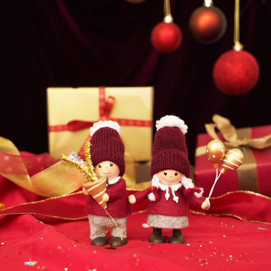 【2025新作】NORDIKA nisse ノルディカ ニッセ クリスマス 木製人形 ( クラッカーを持った男の子 / 20th Celebration )
