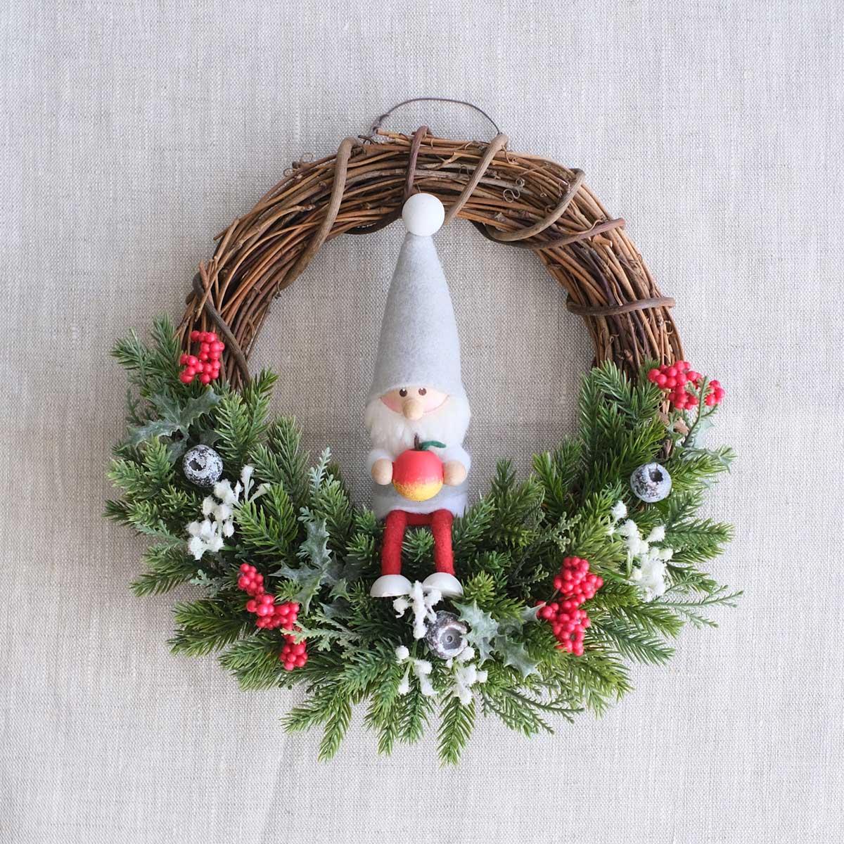 【数量限定】【2025新作】NORDIKA nisse ノルディカ ニッセ クリスマスリース ( ハーフ / サイレントナイト / 25cm )