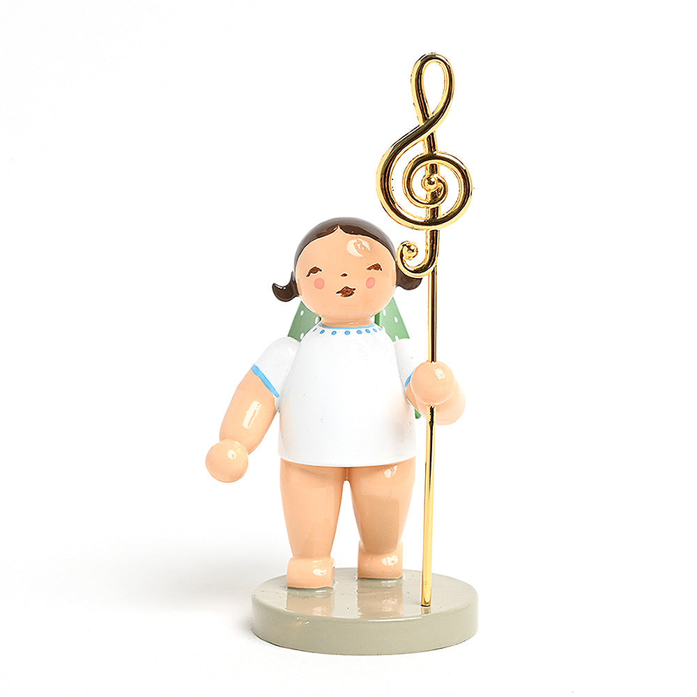 Wendt & Kühn ヴェント & キューン 木製人形ゴールドエディション ( ト音記号を持つ天使 )