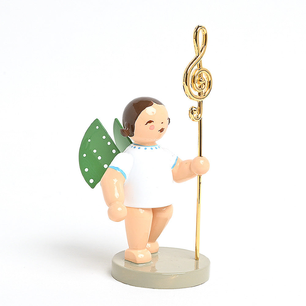 Wendt & Kühn ヴェント & キューン 木製人形ゴールドエディション ( ト音記号を持つ天使 )