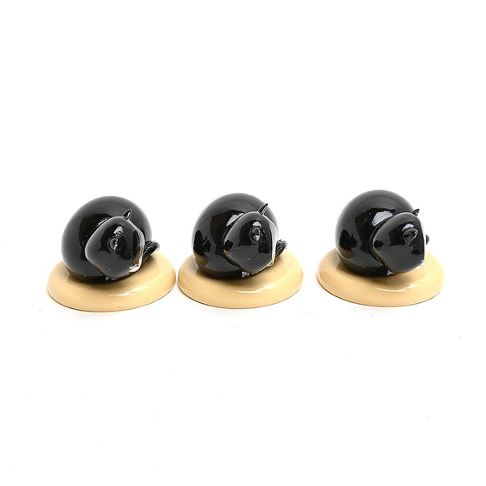 Wendt & Kühn ヴェント & キューン 木製人形ネコ ( 黒 )