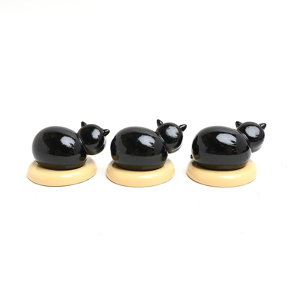 Wendt & Kühn ヴェント & キューン 木製人形ネコ ( 黒 )