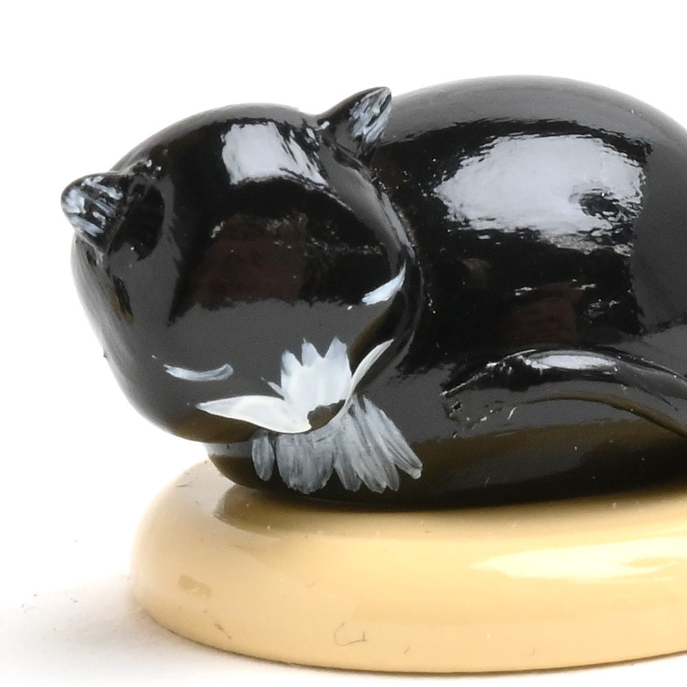 Wendt & Kühn ヴェント & キューン 木製人形ネコ ( 黒 )