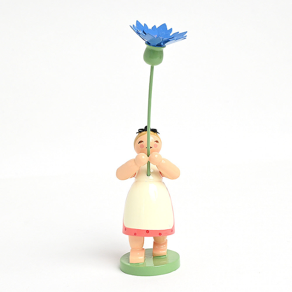 Wendt & Kühn ヴェント & キューン 木製人形ブロッサムキンダー ( コーンフラワー )
