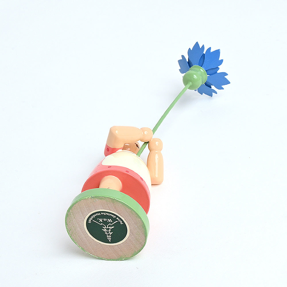 Wendt & Kühn ヴェント & キューン 木製人形ブロッサムキンダー ( コーンフラワー )
