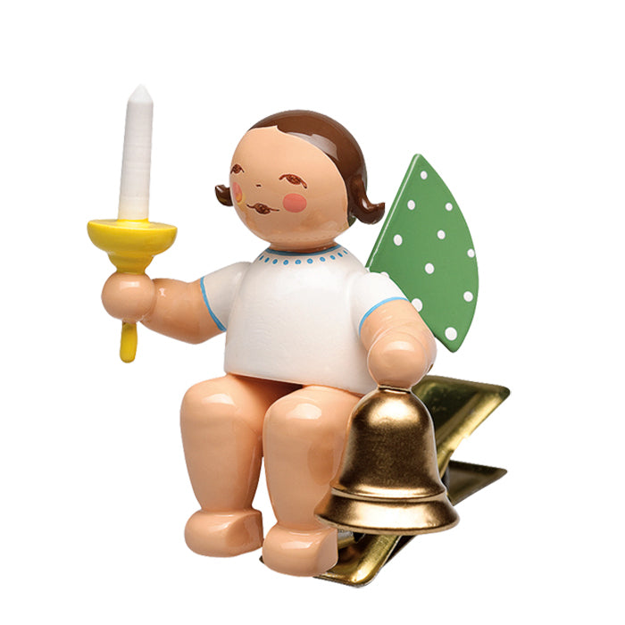Wendt & Kühn ヴェント & キューン 木製人形 天使のオーケストラ ( クリップ ベルとキャンドル )
