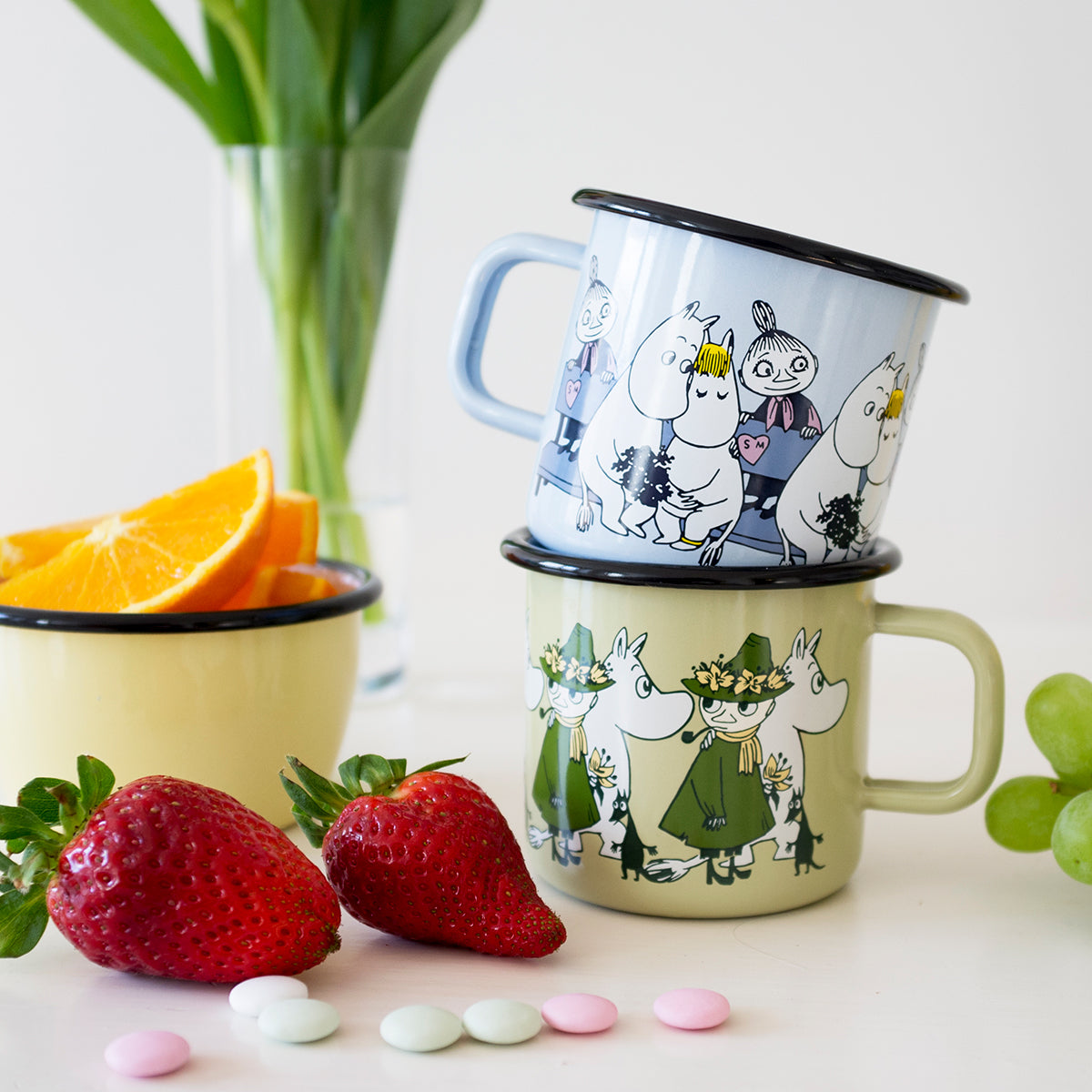 Moomin ムーミン Muurla ムールラ ホーローマグ(フレンズ / ムーミン&スノークのおじょうさん / 370ml)