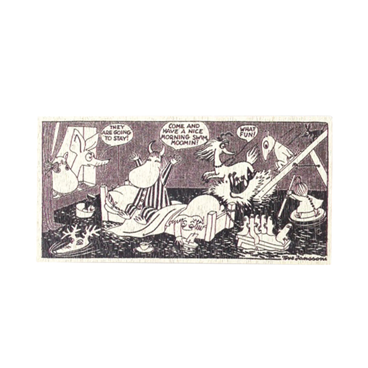 Moomin ムーミン APRILMAI アプリルマイ 木製マグネット ( 水浸しのムーミンハウス )