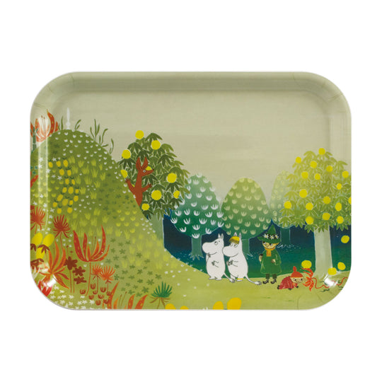 Moomin ムーミン Opto Design オプトデザイン 木製トレイ S ( ムーミンバレー / 27×20cm )