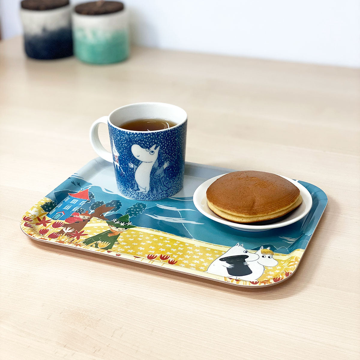 Moomin ムーミン Opto Design オプトデザイン 木製トレイ S ( ムーミンバレー ハット / 27×20cm )