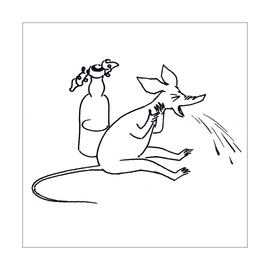 Moomin ムーミン Karto カルト 四角いポストカード(せき込むスニフ)