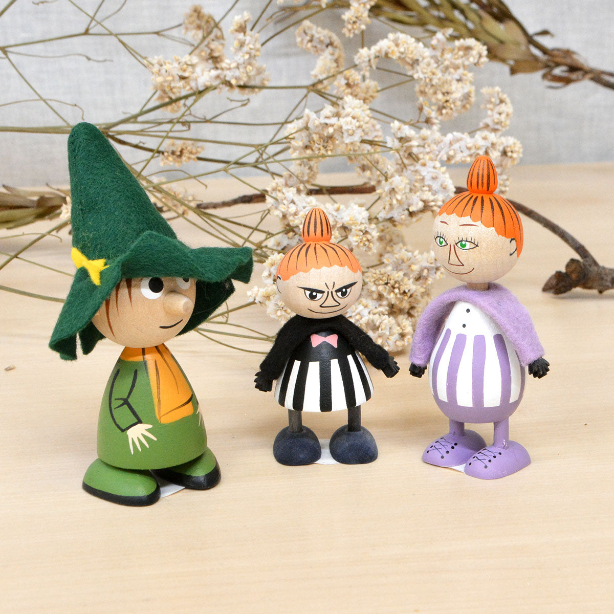 Moomin ムーミン Puulelut プーレルット 木製手描き人形 ( スナフキン )