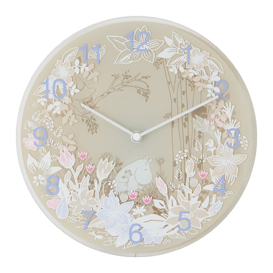 MOOMIN TIMEPIECES ムーミン タイムピーシーズ 壁掛けクロック 河東梨香デザイン ( Moomin Picking Flowers )