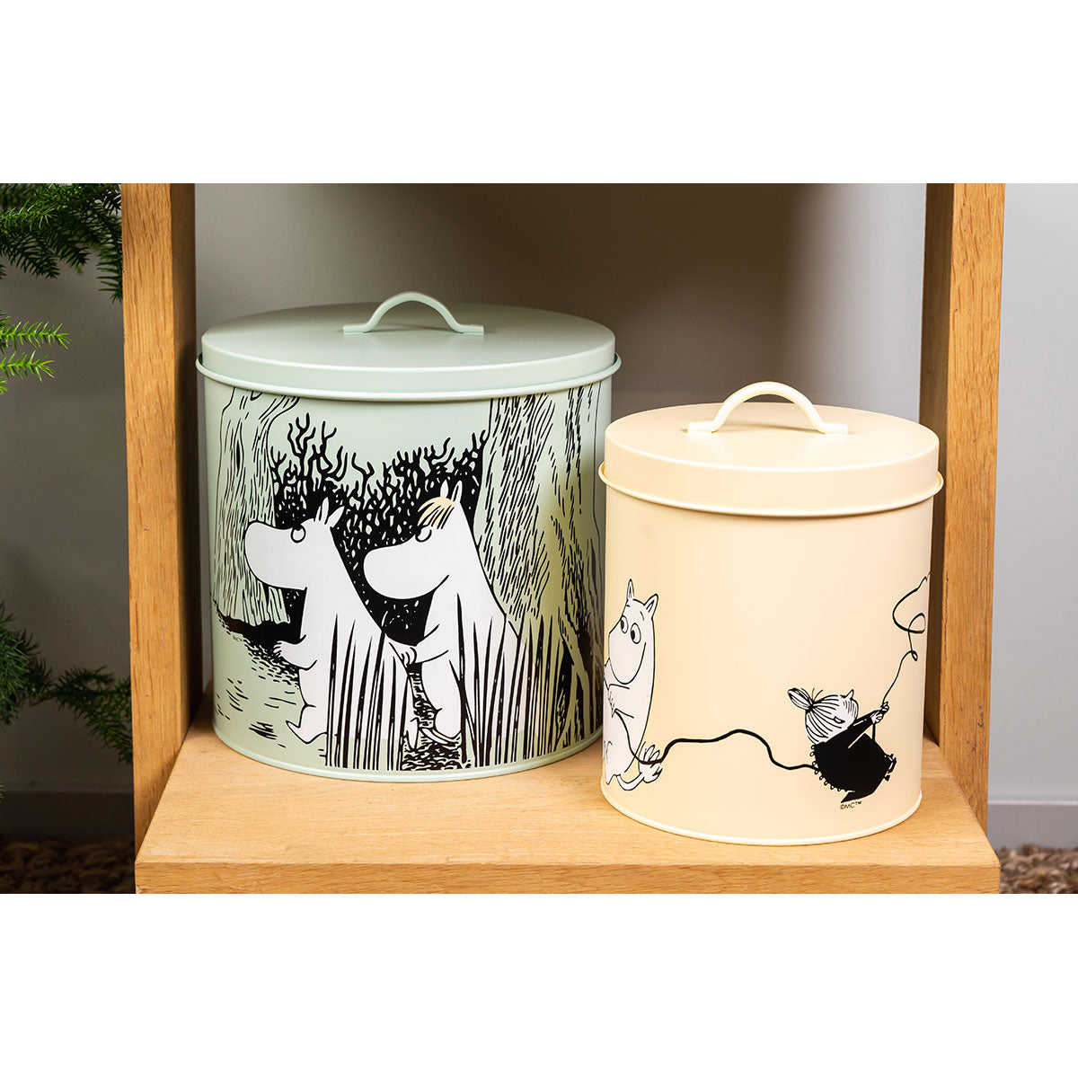 Moomin ムーミン Muurla ムールラ ペットフードジャー 2個セット
