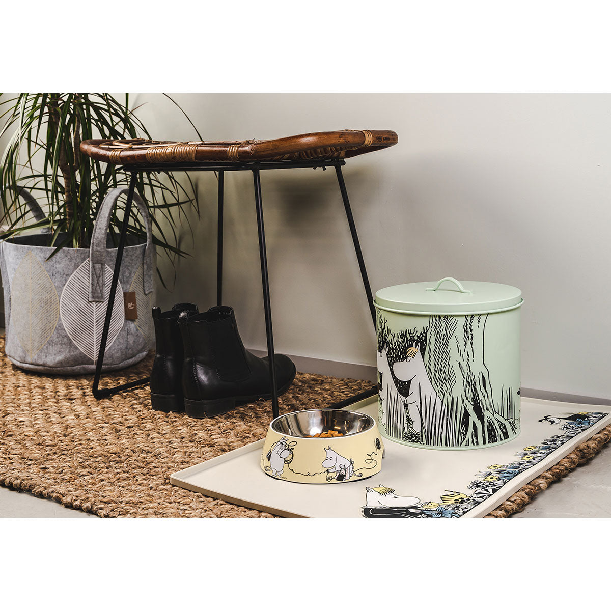 Moomin ムーミン Muurla ムールラ ペットフードジャー 2個セット