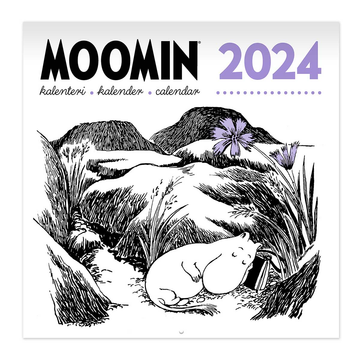 Moomin ムーミン Putinki プティンキ 壁掛けカレンダー 2024年 ( 30×30cm )