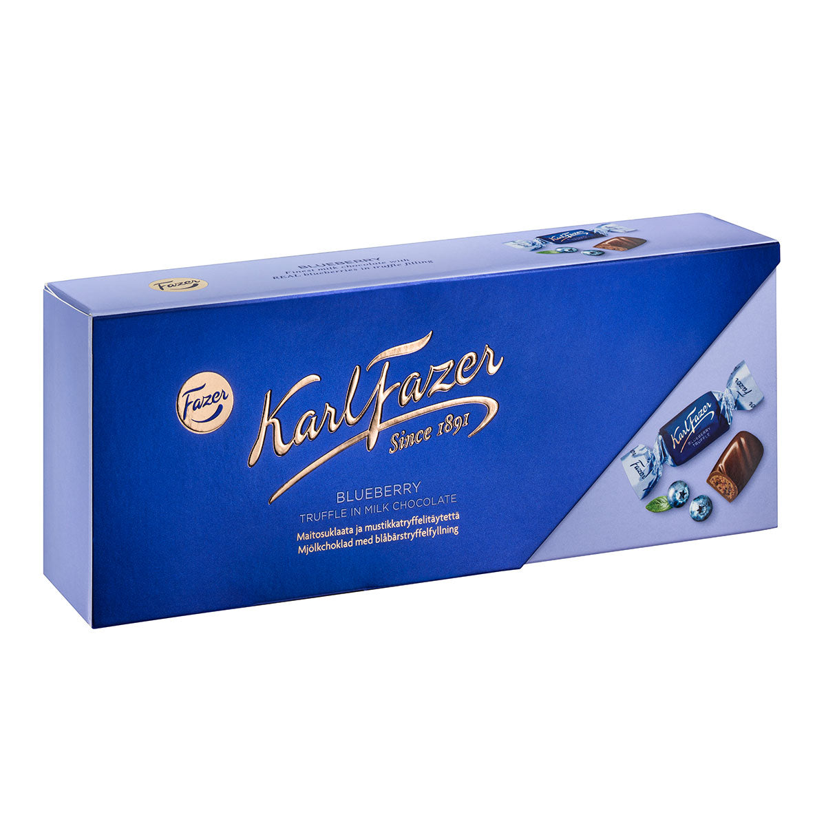 Fazer ファッツェル KarlFazer ブルーベリーチョコレート（箱入り / 270g）