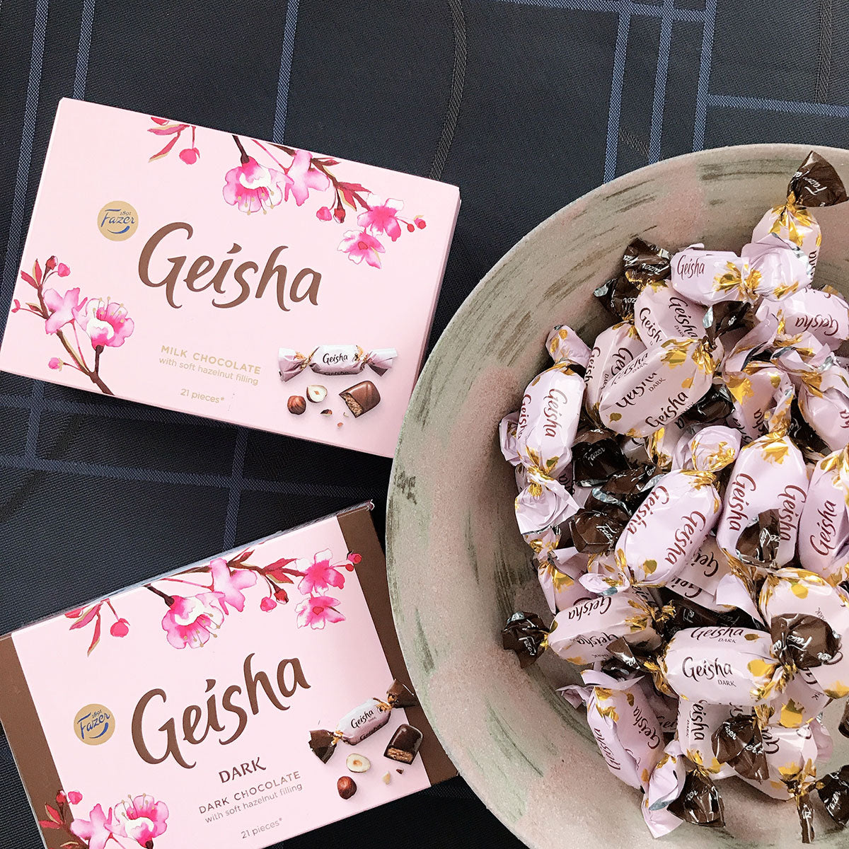 Fazer ファッツェル Geisha ゲイシャ ダークチョコレート ( 箱入り / 150ｇ / 21個入り )