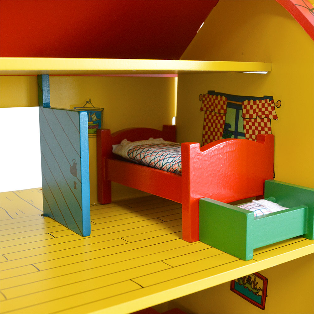 Pippi ピッピ MICKI ミッキ 家具セット2（ミスターモンキーニルソンのベッド、イス、桶、箱）
