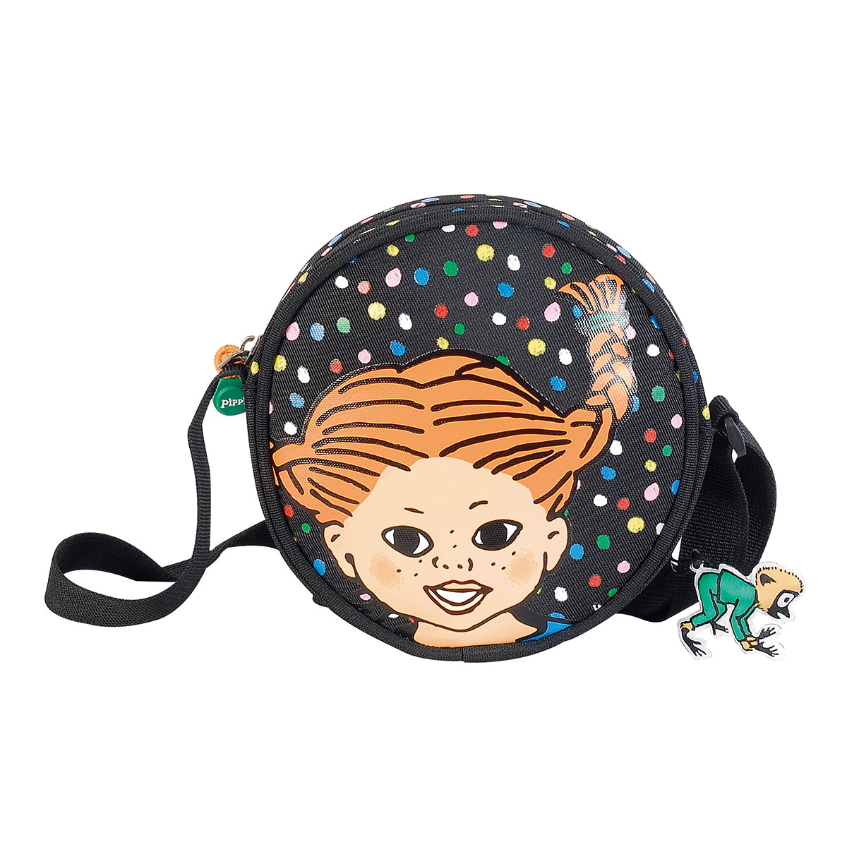 Pippi ピッピ Libro Fashion Works リブロファッションワークス ラウンドショルダーバッグ ( ブラックドット )