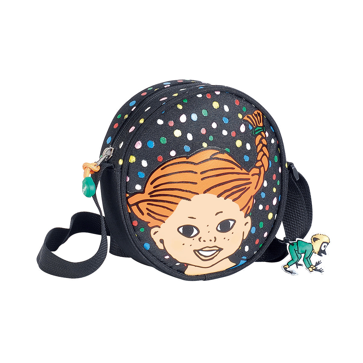 Pippi ピッピ Libro Fashion Works リブロファッションワークス ラウンドショルダーバッグ ( ブラックドット )