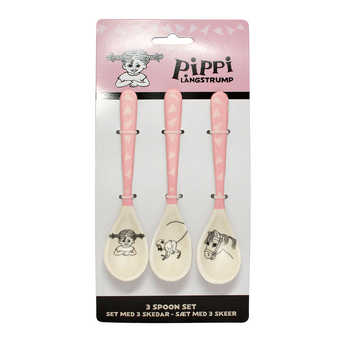 Pippi ピッピ Barbo Toys バルボトイ バンブーメラミン スプーン3本セット ( ピンク )